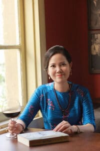 Artist Nguyen Thi Kim Duc - A Vietnamese businesswoman who wants to see a green future and succeeded in captivating world leaders' attention on this issue at the 2019 UN Vesak festival, PR photo.