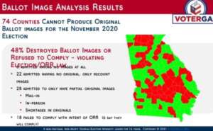 ballot images Georgia voter fraud