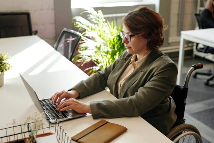 woman at work