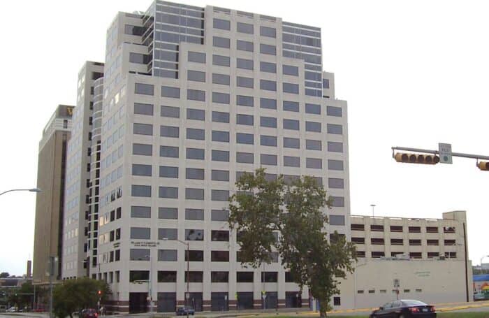William P Clements Building, WhisperToMe, Public domain, via Wikimedia Commons