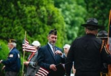 How VA Disability Ratings Impact Veterans’ Benefits Photo by Chris F from Pexels: https://www.pexels.com/photo/men-in-suit-and-uniforms-and-with-flags-in-ceremony-26225440/