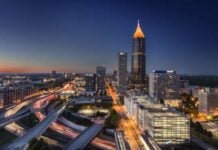 Georgia Ranks Fifth in the Nation for Traffic Deaths Atlanta, Georgia Skyline